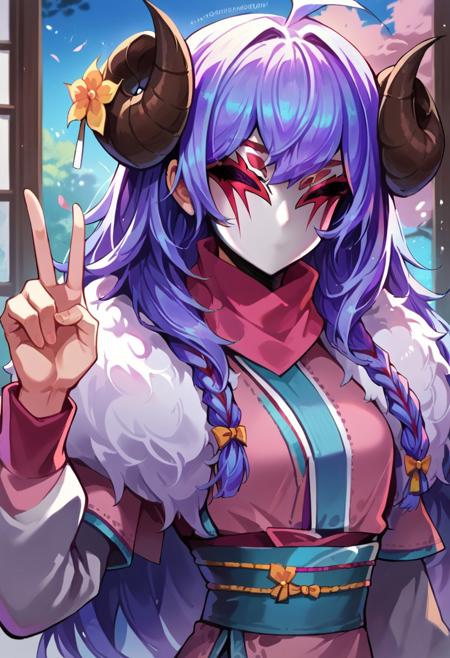 Spirit blossom Kindred - (League of Legends) - Character LoRA - [Pony]