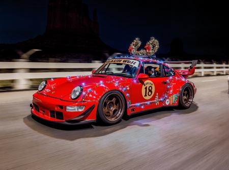 Christmas lights for cars (Flux)