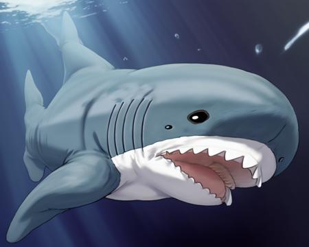 fluffy shark cushion