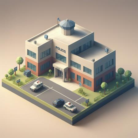 Isometric low poly XL