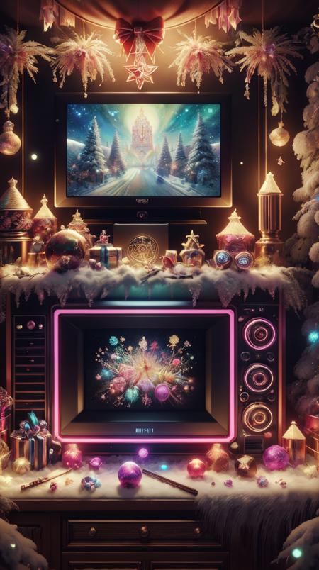 Neon Christmas Style - SD1.5 + SDXL