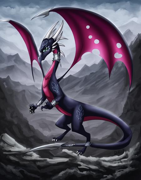 Corrupted Cynder【 The legend of Spyro - A New Beginning 】- 【PONY - FLUX - DSXL】