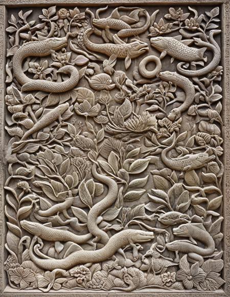 Cambodia Angkor Bas Relief