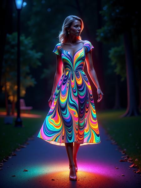 Glowing Marbled Paper FLUX & SDXL