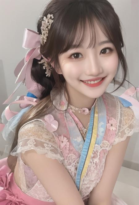 这个女人笑起来好像费沁源 | The woman's smile resembles Fei Qin Yuan