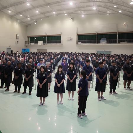 体育館 Japanese school gymnasium SD15