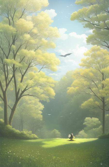 空灵幻想-幻想风格 Fresh thick paint ethereal fantasy style