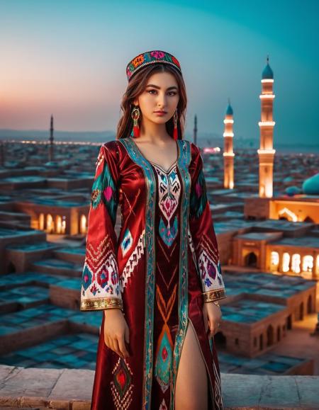 Uyghur Etles LoRA | 维吾尔艾德莱斯裙