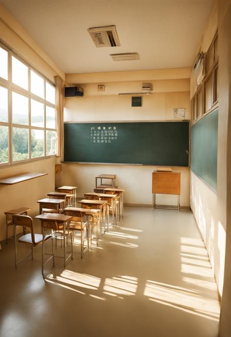 学校 School Building Scenery LoRA