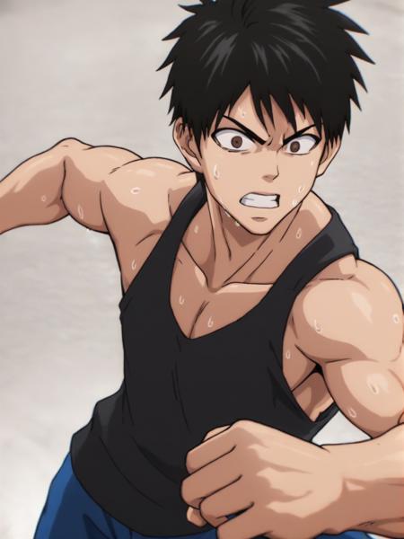 Saitama with hair(One Punch Man)