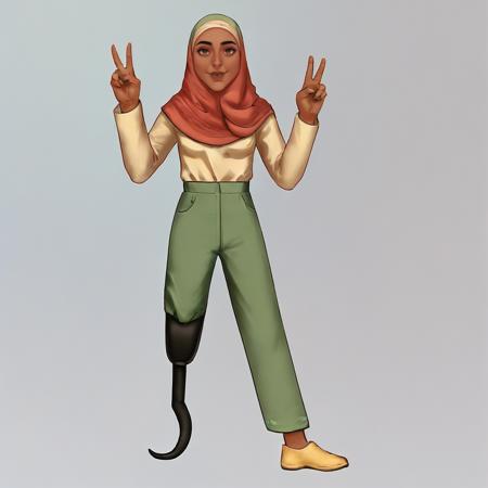 Solo Poly Hijabi Amputee [ Meme ] by Leaf