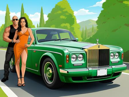 Cartoon Style XL -by Happy Ai/Game Scenes/Anime Style/Flat Anime/Flat Illustration/卡通/Q版/游戏人物场景/漫画のゲームシーン/만화 게임