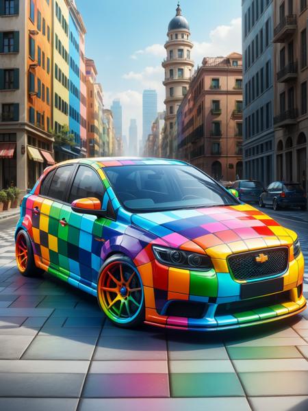 Colorful Checkers FLUX, SDXL