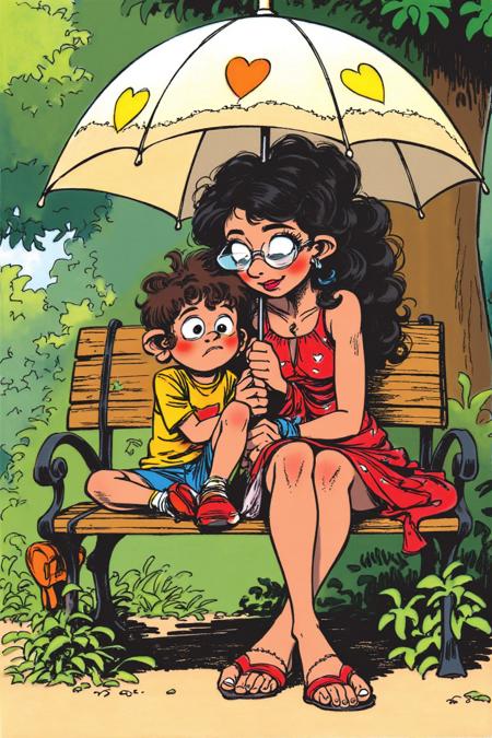 Spirou & Fantasio - Bande dessinée style (franco-belgian comic)