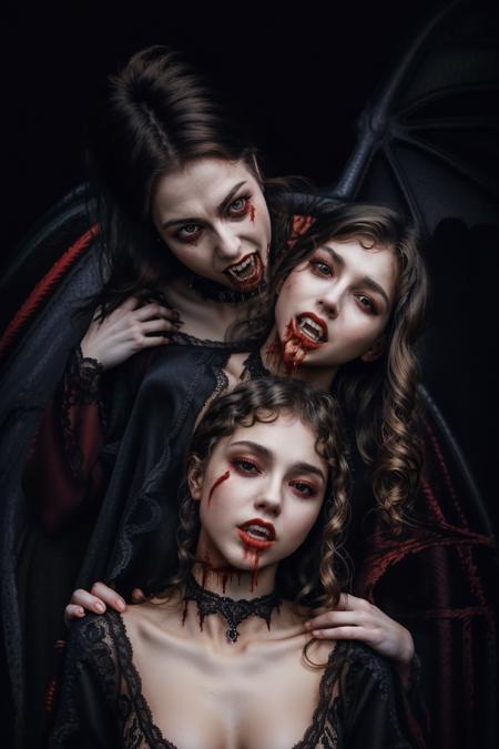 Vampire bite concept