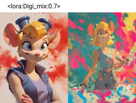 Digital textured mix