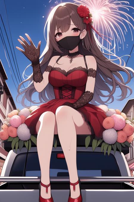 girl like parade float