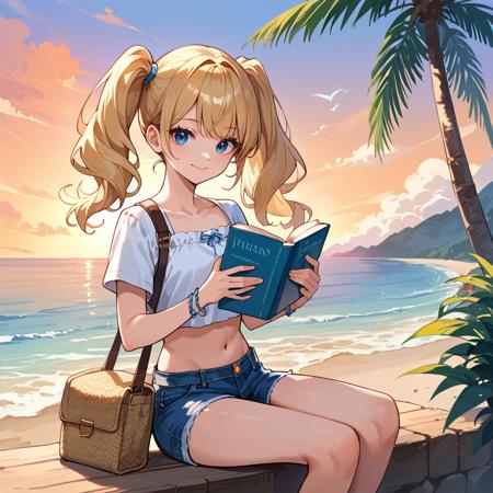 Sitting, holding book two-handed版本v1.0 (ID: 1091343)