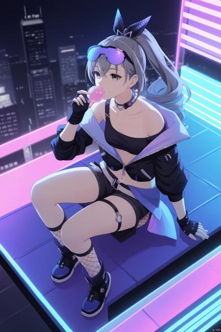 ( A3 | Pony | Kohaku) SDXL Lora-银狼-Silver Wolf-崩坏：星穹铁道 Honkai Star Rail-MIHOYO Collection 米家全家桶系列