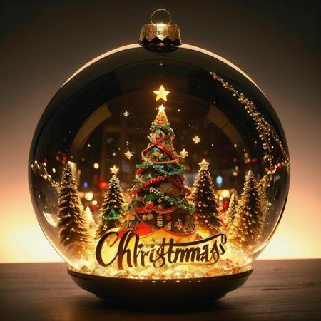 Christmas crystal ball