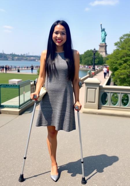 Flux leg amputee (v2+v3 with crutches)