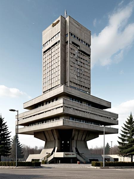 CCCP Brutalism SDXL