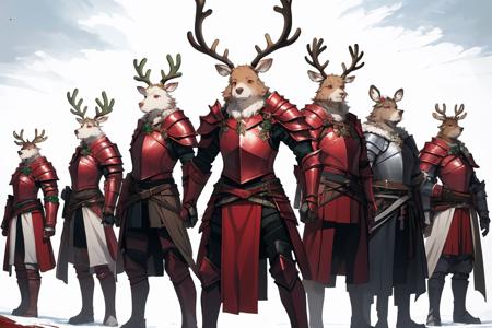 Red Reindeer Knight (OC) LoRA