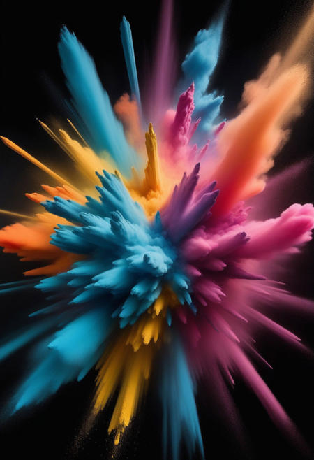 Colorful Powder Explosion - Dream Diffusion - By DICE