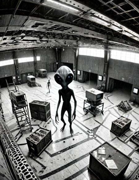 Alien CCTV SDXL