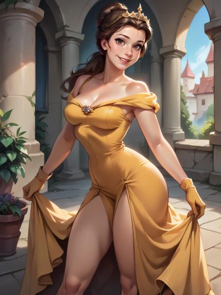 Belle Princess (beauty and the beast) - SD 1.5 | XL PONY - Disney by YeiyeiArt