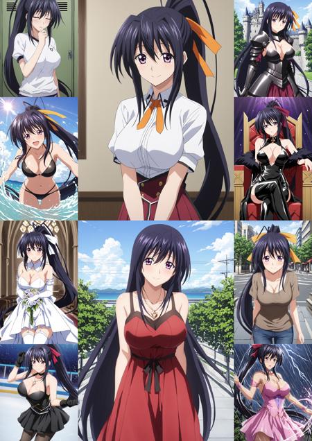 Akeno Himejima - High School DxD [Commission] - Illustrious Update版本SDXL 1.0 (ID: 331870)