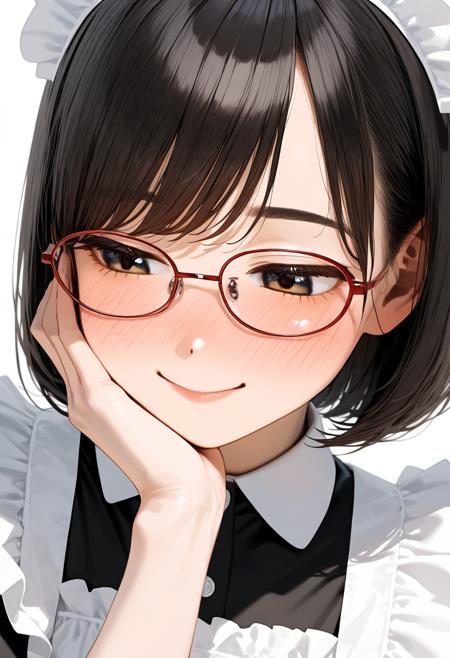 oval metal frame glasses1 / illustrious版本Illustrious_V1 (ID: 1307063)