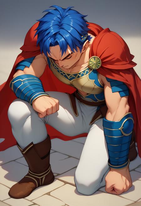 I kneel (Kneeling Vegeta) | Concept / Pose LoRA XL