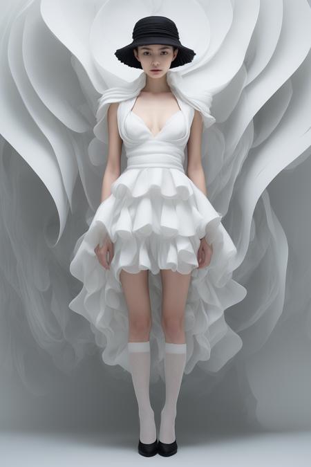 white issey miyake 三宅一生白