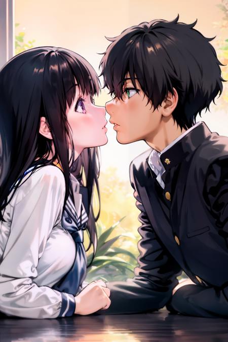 oreki x chitanda (Hyouka) 折木 x 千反田 （冰菓）