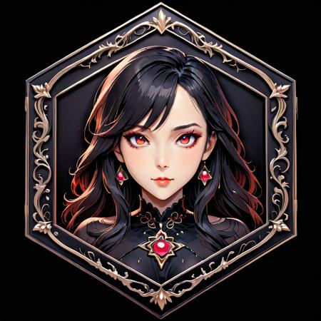 六角形徽章hexagon badge(A.31)