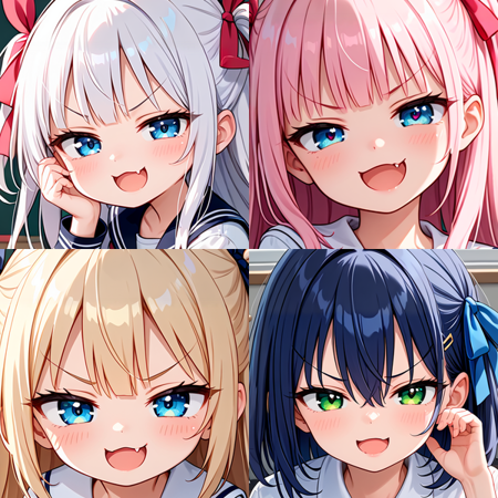 [SDXL] Evil smug face / 小悪魔の笑み版本v1.0 (ID: 1013564)