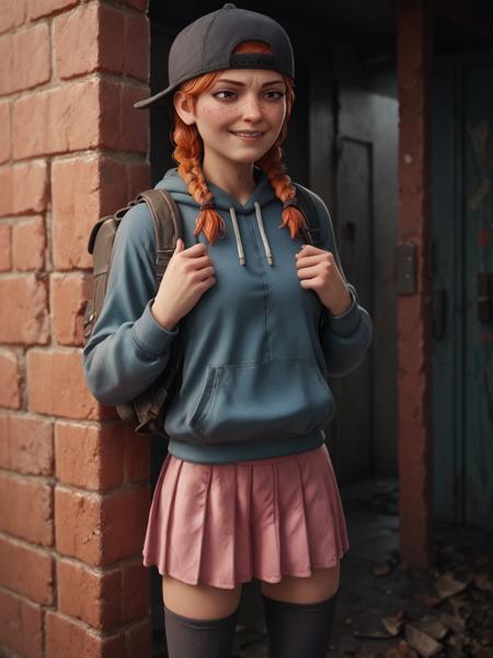 Realistic post-apocalyptic / detailed background style