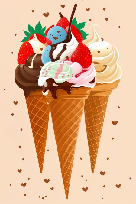 A style specifically designed for producing cartoon patterns on ice cream - tangbohu 14