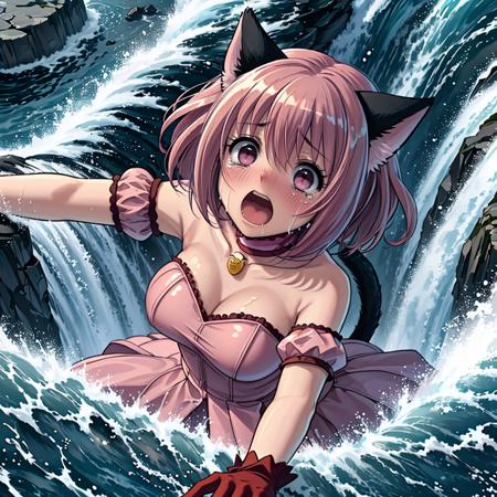 falling in waterwall