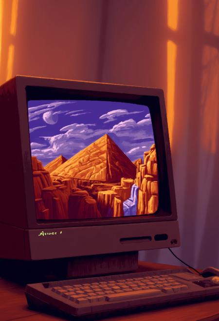 The Dig background art, Lucasarts game