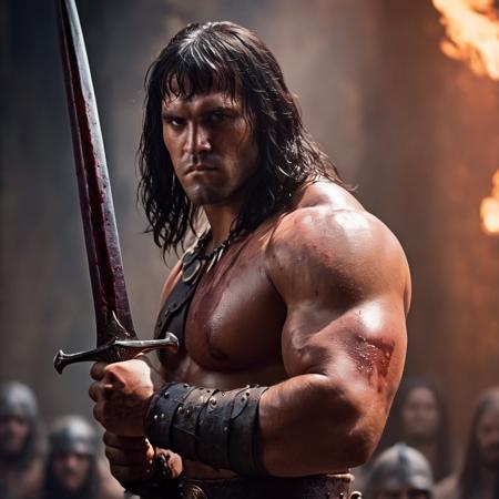 Conan The Barbarian (comic style + character) XL + SD1.5 + F1D