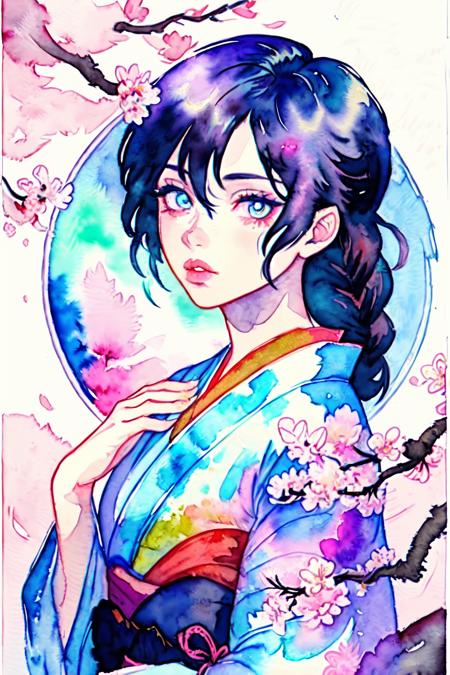 Better Watercolor painting - In the style of Iris Compiet