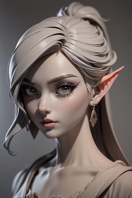Clay Render Style/白模渲染风格