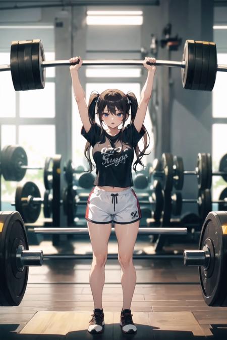 [OpenPose + Lineart] Weightlifting
