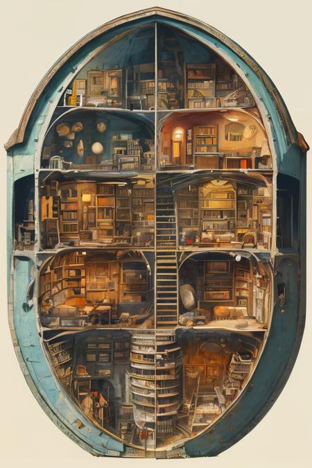 style of Cutaway view 242