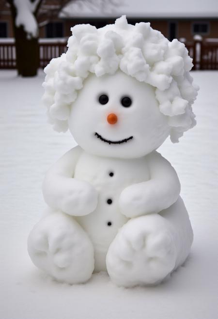 Amateur Snowman Sculptor [FLUX]