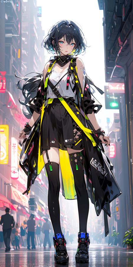 赛博girl/Cyberpunk girl/立绘 服设 人物 Lora