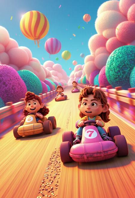 FLUX Pixar Cartoon 3D Style by LH