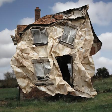 Сrumpled paper. SDXL